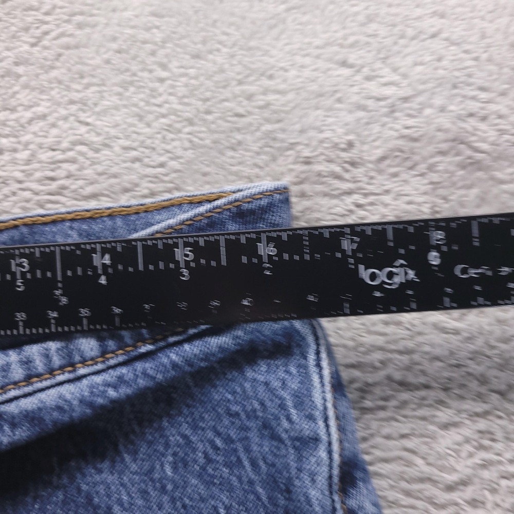 Levis Jeans Womens 32 Blue Ribcage Straight Ankle High Rise Button Fly Stretch - Picture 7 of 11